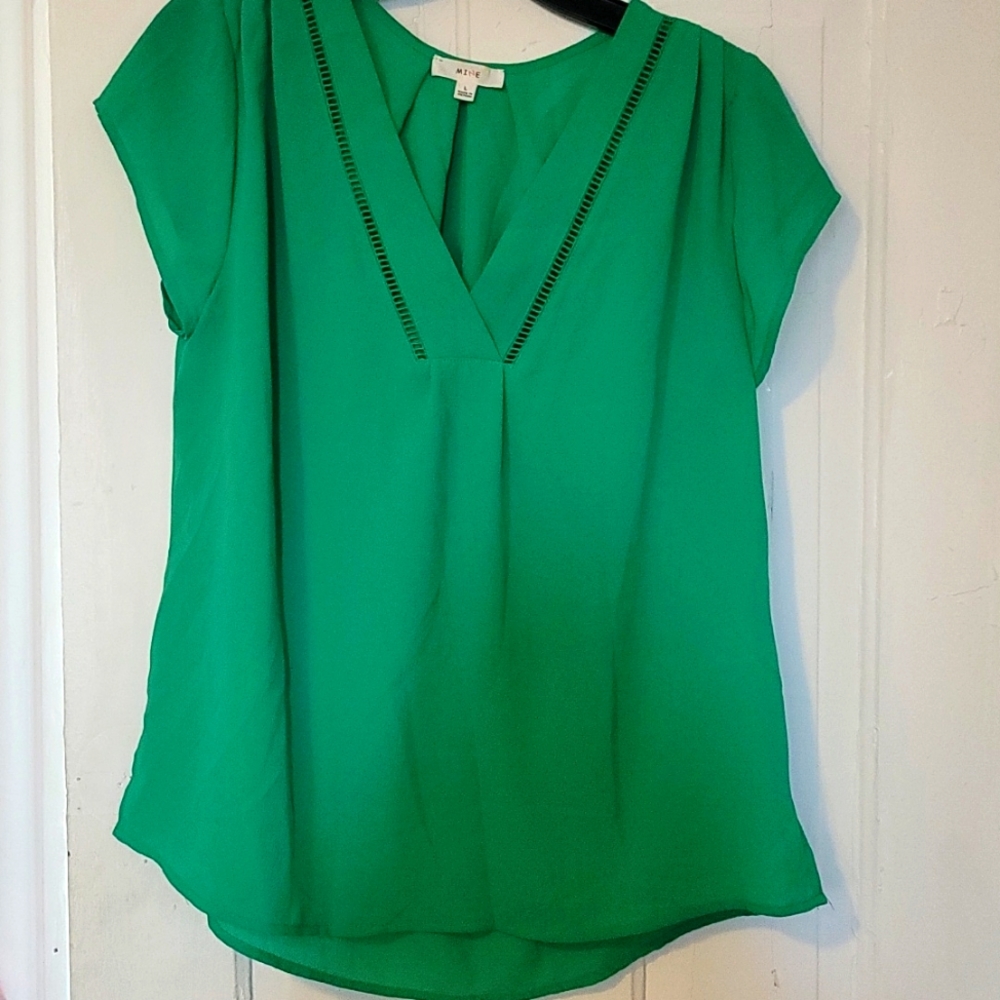 Green blouse